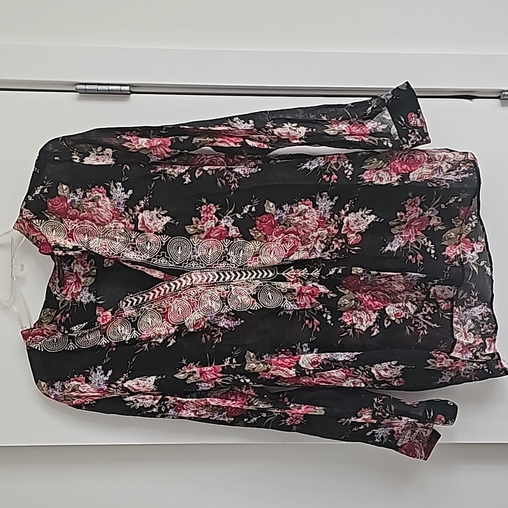 THML embroidered floral tunic size L